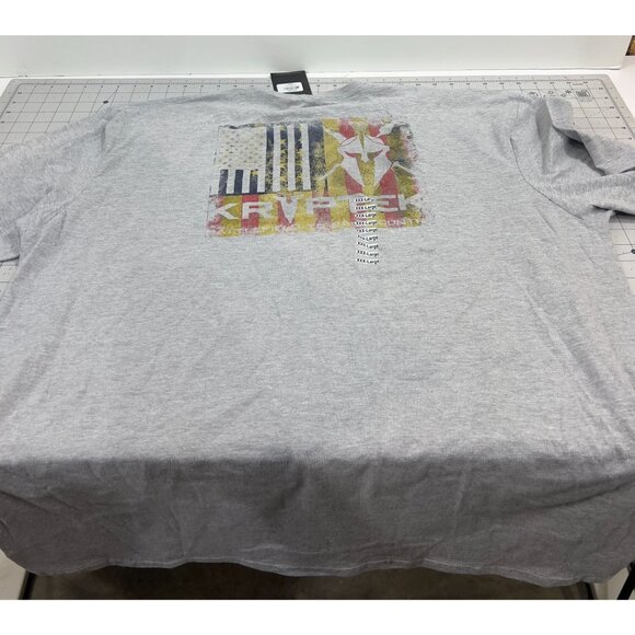 Kryptek Vintage Flag T-Shirt Mens XXXL Sport Gray New W/Tags - Picture 4 of 5